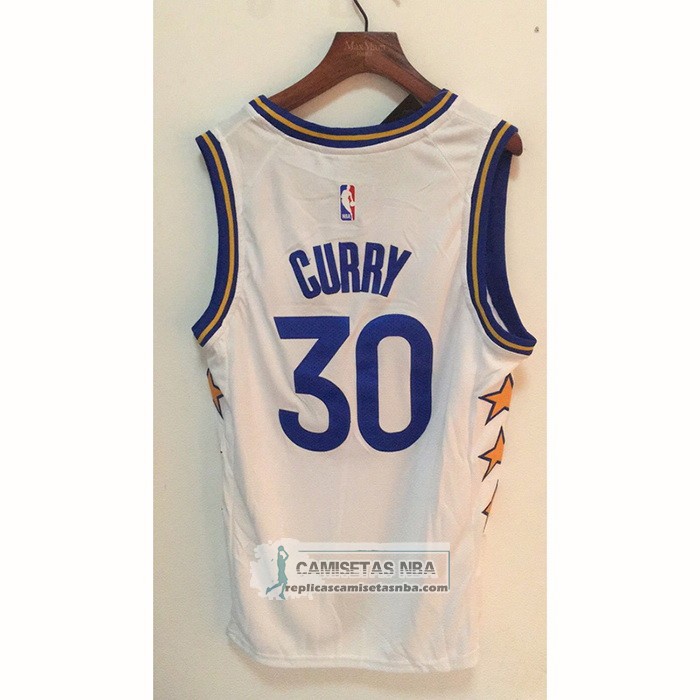Camiseta Golden State Warriors Stephen Curry NO 30 Champs Whitestars 2022-23 Blanco